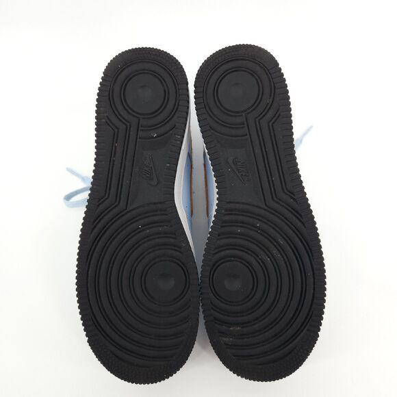 AIR FORCE 1 FELT CELESTINE Shoes Women Size 8.5 / 7Y BLUE GOLD BV6058-400 - Picture 9 of 10